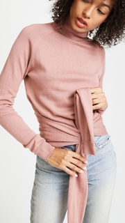 KENDALL + KYLIE Tie Front Turtleneck