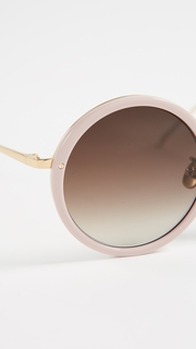 Linda Farrow Luxe Round Sunglasses