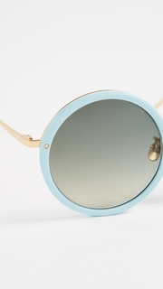 Linda Farrow Luxe Round Sunglasses