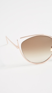 Linda Farrow Luxe Cat Eye Sunglasses