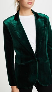Norma Kamali Velour Blazer