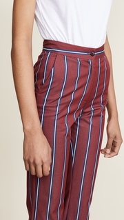 Stella Jean Straight Leg Striped Pants