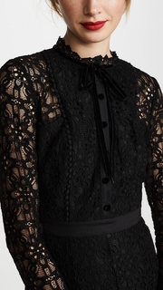 Temperley London Eclipse Lace Collar Dress