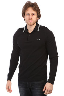 Поло Fred Perry Twin Tipped Shirt Black