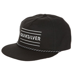 Бейсболка с прямым козырьком Quiksilver Fold Snapper Black