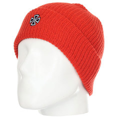 Шапка Independent Cross Ribbed Beanie Tomato