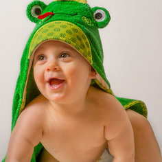 Полотенце с капюшоном Flippy the Frog (0-18 мес.), Zoocchini