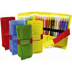 Набор двусторонних фломастеров BIRELLO, 24 цв., в пенале Carioca