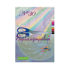 Набор цветной бумаги № 30 Альт А4, 9 листов (перламутровая)
