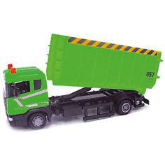 Машина Autotime "SCANIA", стройконтейнер, 1:48, зеленый