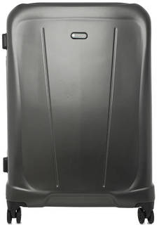 Серый пластиковый чемодан на колесах Verage
