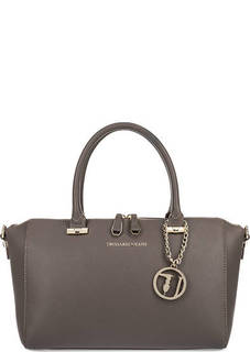 Серая сумка со съемным плечевым ремнем Trussardi Jeans
