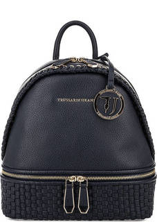 Синий рюкзак с тонкими лямками Trussardi Jeans