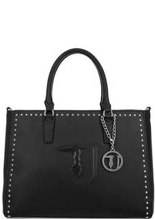 Вместительная сумка с металлическим декором Trussardi Jeans