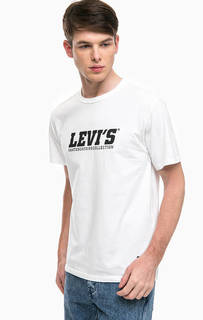 Белая хлопковая футболка Skateboarding Levis®