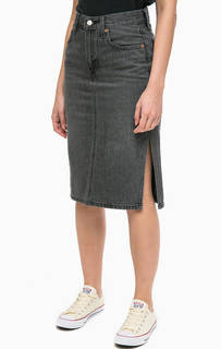 Джинсовая юбка с боковым разрезом Red Tab Levis®