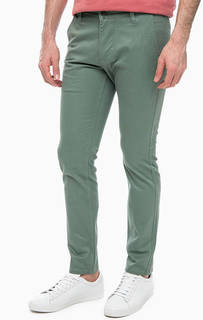 Хлопковые брюки чиносы цвета хаки Dockers