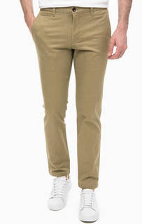 Хлопковые брюки чиносы бежевого цвета Dockers