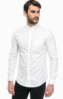 Белая хлопковая рубашка с карманом Dockers