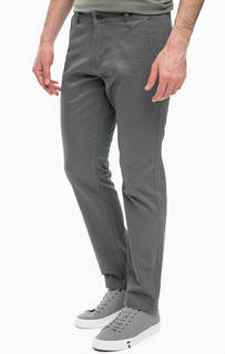 Хлопковые брюки чиносы серого цвета Dockers