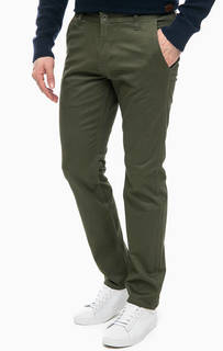 Хлопковые брюки чиносы цвета хаки Dockers