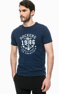 Хлопковая футболка с круглым вырезом Dockers