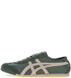 Кожаные кроссовки с замшевыми вставками Onitsuka Tiger