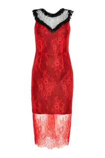 Красное платье из кружева Diane von Furstenberg