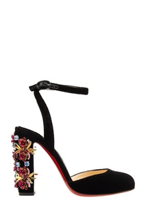 Бархатные туфли Madonaflor 100 Christian Louboutin