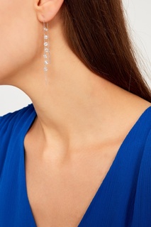 Серебряные серьги с гранеными подвесками Exclaim