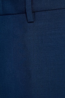 Синие шерстяные брюки Prada