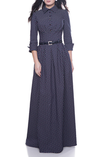 Длинное платье с отложным воротником Olivegrey