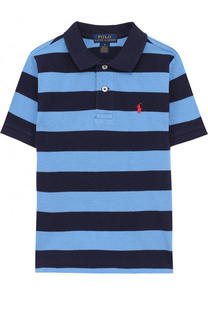 Хлопковое поло в полоску Polo Ralph Lauren