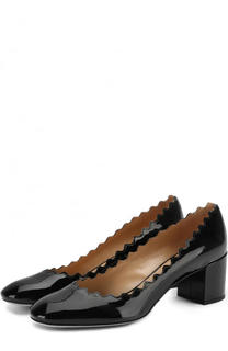 Лаковые туфли Lauren с фигурным вырезом Chloé