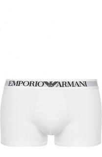 Хлопковые боксеры с широкой резинкой Emporio Armani