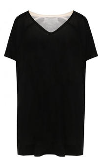 Топ свободного кроя с V-образным вырезом Yohji Yamamoto