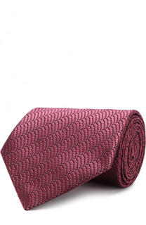 Шелковый галстук с узором Ermenegildo Zegna