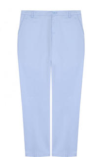 Хлопковые брюки прямого кроя Armani Junior