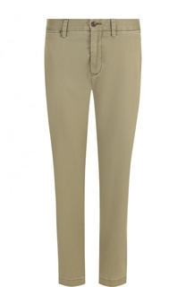 Укороченные однотонные брюки из хлопка Polo Ralph Lauren