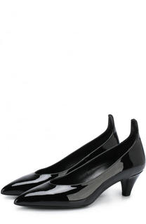 Лаковые туфли на каблуке kitten heel CALVIN KLEIN 205W39NYC