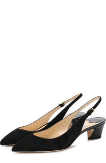 Замшевые туфли Gemma 40 на устойчивом каблуке Jimmy Choo