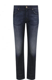 Джинсы прямого кроя с потертостями 7 For All Mankind