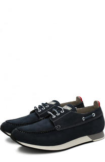 Кожаные кроссовки на шнуровке Kiton
