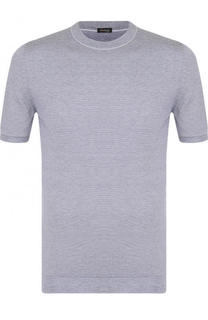 Хлопковый джемпер с короткими рукавами Kiton