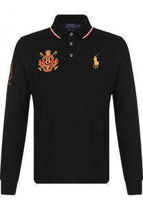 Хлопковое поло с длинными рукавами Polo Ralph Lauren