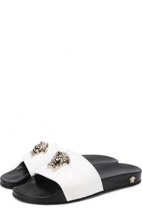 Резиновые шлепанцы Baroque с декором Versace