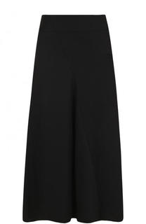 Однотонная шерстяная юбка-миди Yohji Yamamoto