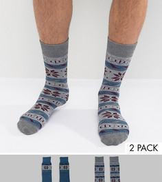 Две пары носков Totes Original - Синий