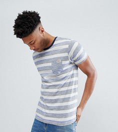 Футболка в полоску в стиле ретро Brave Soul TALL - Синий