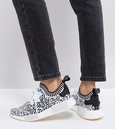 Черно-белые кроссовки adidas Originals NMD R1 - Черный